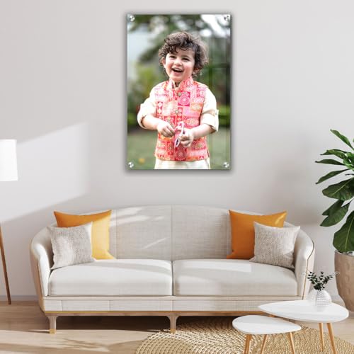 Image of SNAPTRAP 5mm Customized Photo Frame Customised Gift|Acrylic Photo Frame Personalized|Photo Frame For Wall Customised|Personalised Photo Frames for Gift On Anniversay, Birthday (Portrait, 24X36 Inch)
