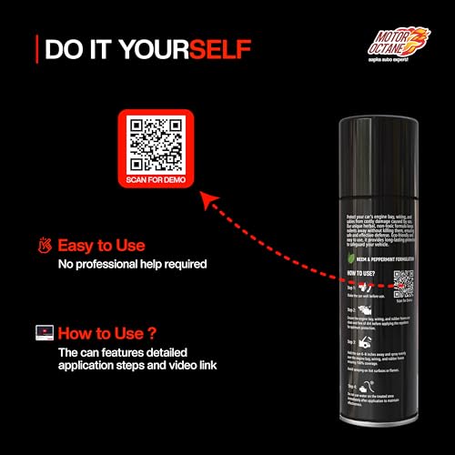 Image of Car Rat Protect Spray | Herbal Rat Repellent Spray for Car | 100ml | Non-Toxic, Cruelty-Free, Long-Lasting Protection for Engine Bay, Cables & Rubber Hoses, Electrical Wiring