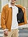 JEMLDL Men's Lightweight Jackets Spring Fall Fashion Casual Windbreaker Bomber Jacket Brown Large