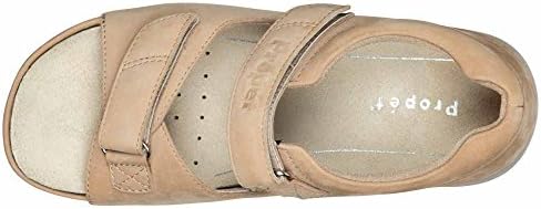 Propét womens W0089 Pedic Walker flats sandals, Dusty Taupe Nubuck, 9 XX-Wide US | Image 5