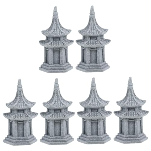 Mini modèle de pagode pour bonsaï : l'élégance d'un décor de pavillon décoratif raffiné