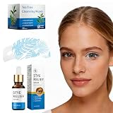 Stye Eye Treatment 3 Kits: Stye Serum, Eye Mask and Eyelid Wipes Relief for Styes, Chalazions, Blepharitis...