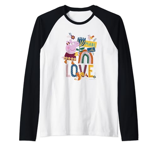 T-shirt baseball Peppa Pig brodé nature portrait cadeau anniversaire enfant
