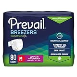 Breezers By Prevail® Adult Brief , Medium, White, 32