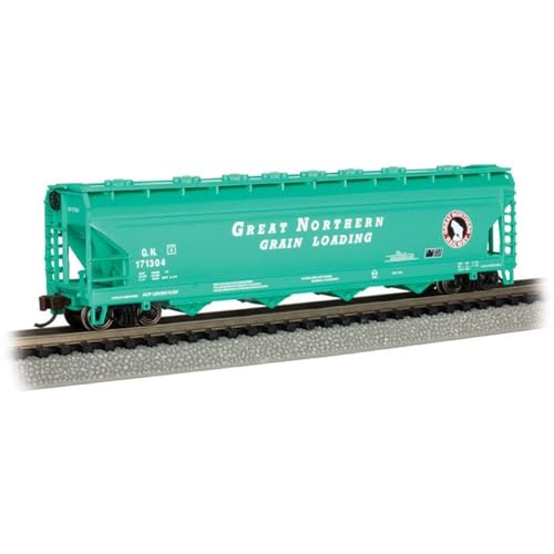 Bachmann Trains - ACF 56' 4-Bay Center-Flow Hopper - Great Northern #171304 - Glacier Green - N Scale