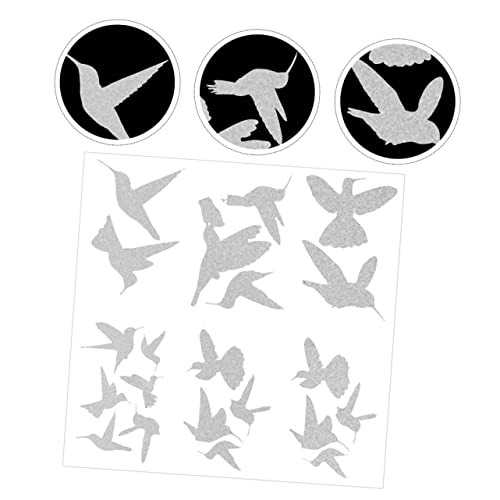 Autocollants de fenêtre pour impacts d'oiseaux solution anti-collision PVC - 5