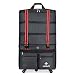 ailouis 36 Inch Expandable Extra Large Wheeled Travel Duffel Luggage Bag (Black)