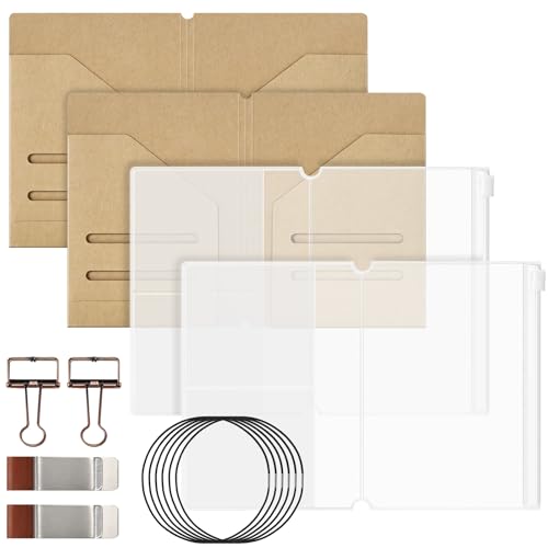 2PACK Passport Travelers Journal Notebook Accessories Inserts Kit