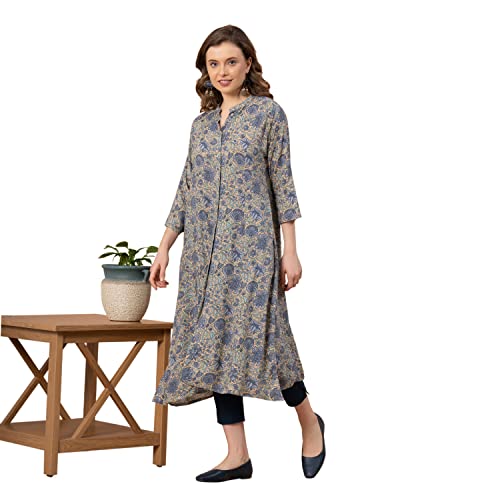 Image of Mode by Red Tape Ethnic Slim Pants for Women | Comfortable & Highly Durable MCP0014-28 Navy