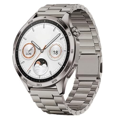 synsing No Tool Needed Titanium Magnetic Metal Band Compatible with Huawei Watch GT 6/Pro/GT5 46mm,22mm Metal Strap for GT4/3/3 Pro 46mm Active/Classic/2 Pro/Sport/Elegan,Lightweight Skin-Friendly