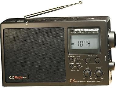 C Crane CCRadio Plus Multiband Portable AM/FM/Weather/TV Band Radio, Black