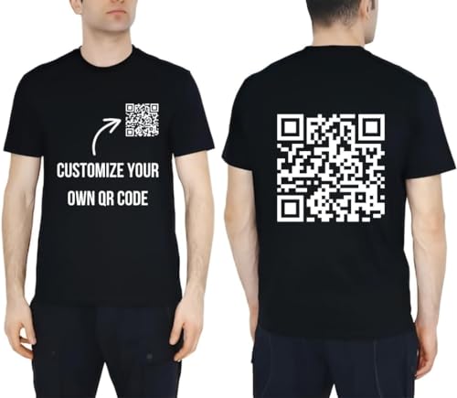 Personalized QR Code Shirt, Custom Your Own Shirts, Funny QR Code T-Shirt, Shirt for Men Women, Multi