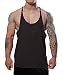 Alivegear Men's Stringer Bodybuilding Gym Tank Tops Y Back Cotton