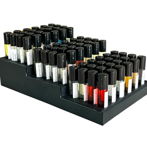 Avany Naturals Wholesale Items for Resale - Perfume Bulk, Mini Sample Fragrance Oils for Barber Shop Salon Boutique Business, Roll on Fragrance Oil with Free Display 72 pc (Unisex 72 Pc)