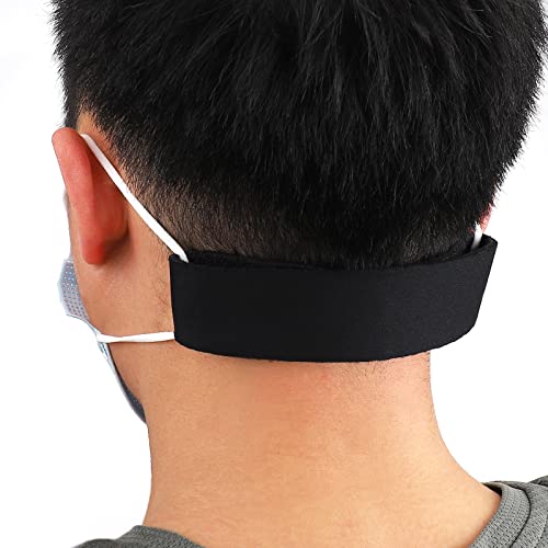 Image of Neoprene Face Mask Ear Savers, Comfortable Mask Extender for Relief Ear Pain, Cute Mask Extender Strap, Adjustable Reusable Lightweight Mask Holder with Magic Hook Tape for Teens & Adult.