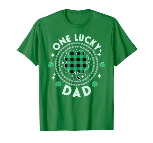 Hombre One Lucky Dad Irish St Patricks Day Shamrocks Verde Divertido Camiseta