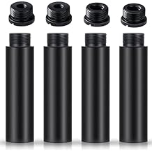 Microphone Extension Rods, 4pcs 5/8" Female to 5/8" Male Mic Extension Pole for Tripod and Boom Desk Stand, with 2pcs 3/8 to 5/8 and 2pcs 1/4 to 5/8 Adapter