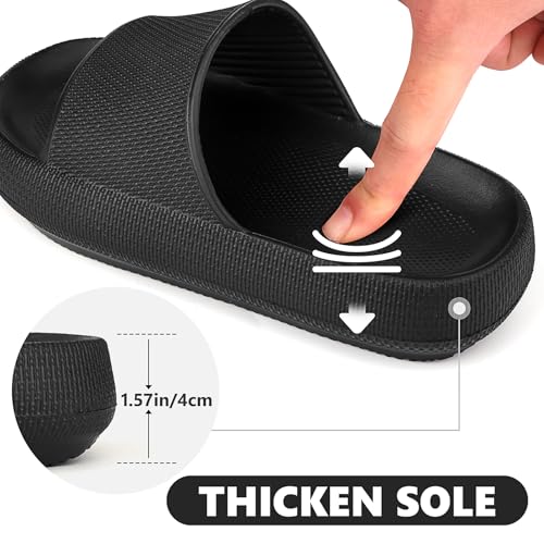 Kids Cloud Slides丨Pillow Sandals for Boys Girls丨Quick Drying Bathroom Shower Sandals丨Summer Beach Pool Slippers| Thick Sole Non-Slip4