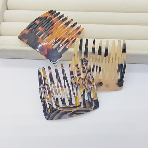 3 peines decorativos franceses para cabello, hechos a mano miniatura 4