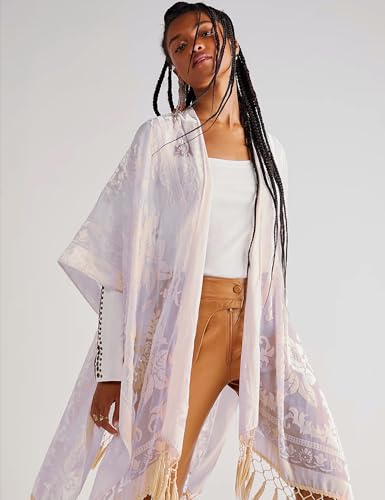 Image of MJ SERECA Women's Casual Long Velvet Kimono