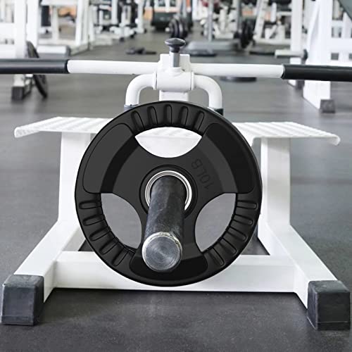 Elevens Bumper Plates Olympic Rubber Weight Plate Set 10/25Lb 2-Inch Steel Insert For Olympic Bars For Strength Training, Weightlifting And Crossfit, Single #TOP4