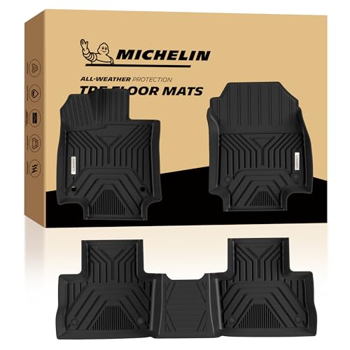 Image of Michelin Vehicle Mats for 2019-2025 Toyota RAV4 Gas | All-Weather TPE Custom Fit Liner, Not Fit Hybrid or 2026, Elite