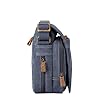 Troop London TRP0220 Classic Canvas Across Body Bag Purple #4