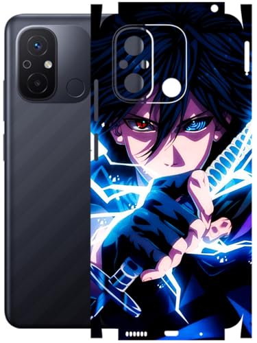 Image of AtOdds - Full Body Back Screen Guard Protector Film - Lamination Wrap Skin Sticker Compatible with REDMI 12C | Scratchproof Matte Finish (Anime 42)