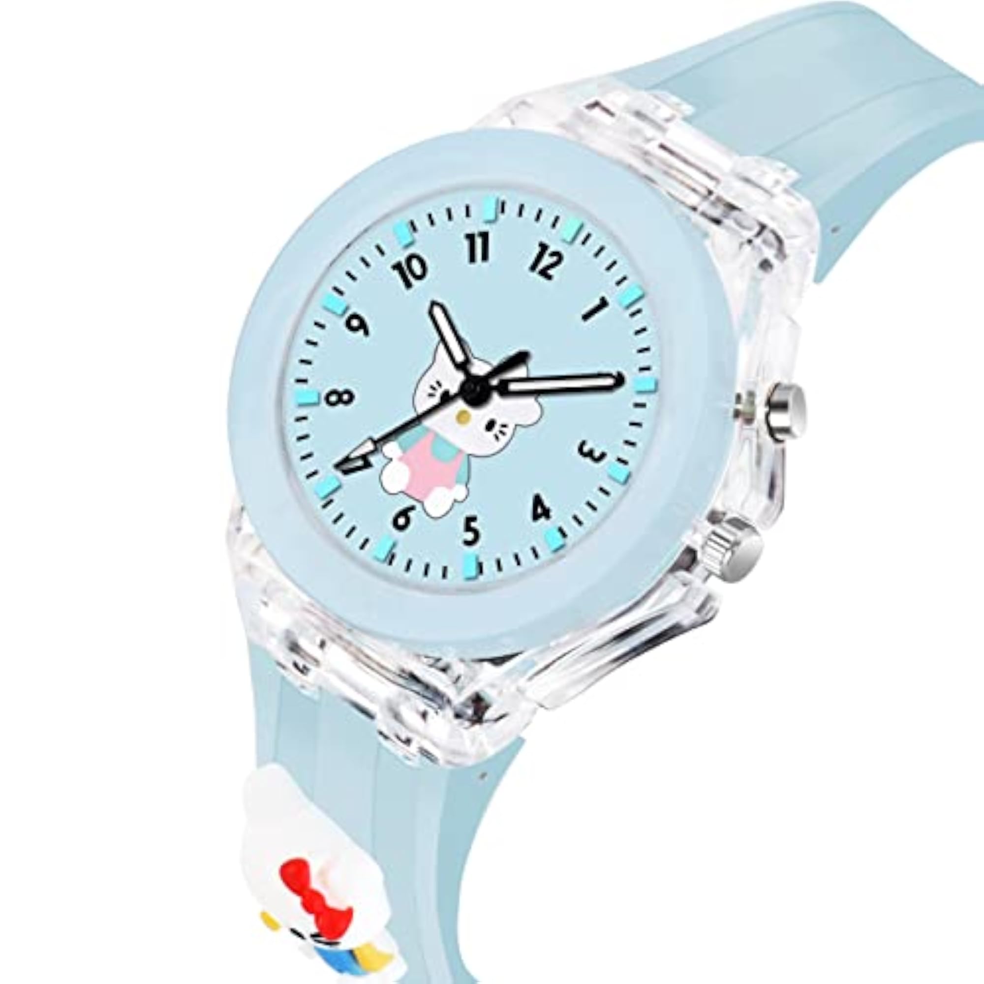 Kids 3D Cartoon Analog Watch Combo, Multicolor LED