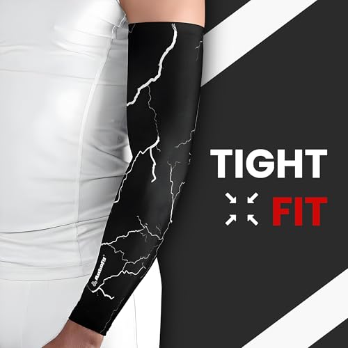 Image of Autofy Active-Fit 240 GSM Printed Outdoor Indoor Use Unisex Arm Sleeves with UV Tan Protection & Compression Cooling Effect for Men Women Kids