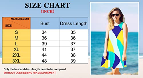 Moskill Summer Dresses For Women 2024 Casual Sundresses Beach Cover Ups Sleeveless Tshirt Swing Dress With Pockets X-Large Pink Stitching thumb #4