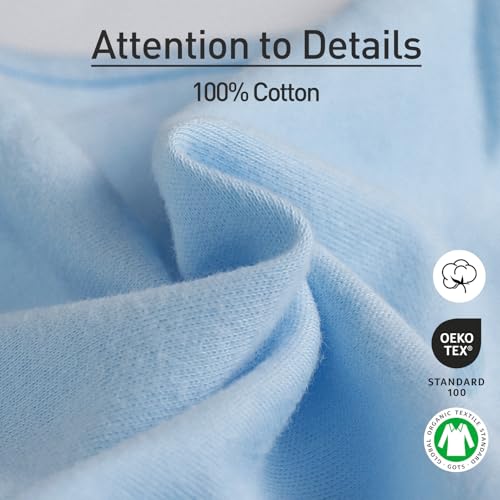 Image of GLLQUEN BABY Swaddles for Newborns 0-3 Months, Adjustable & Easy Fastener | 3-Pack, Baby Boy Swaddles Organic Cotton Womb-Like Nursery Swaddling Blanket reduces startle reflex, Soft & Skin-Friendly
