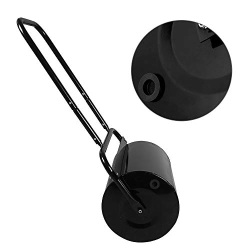 aHUMANs Heavy Duty Garden Roller,38L Garden Roller Metal Garden Hand Grass Lawn Aerator Push/Tow Poly Lawn Roller