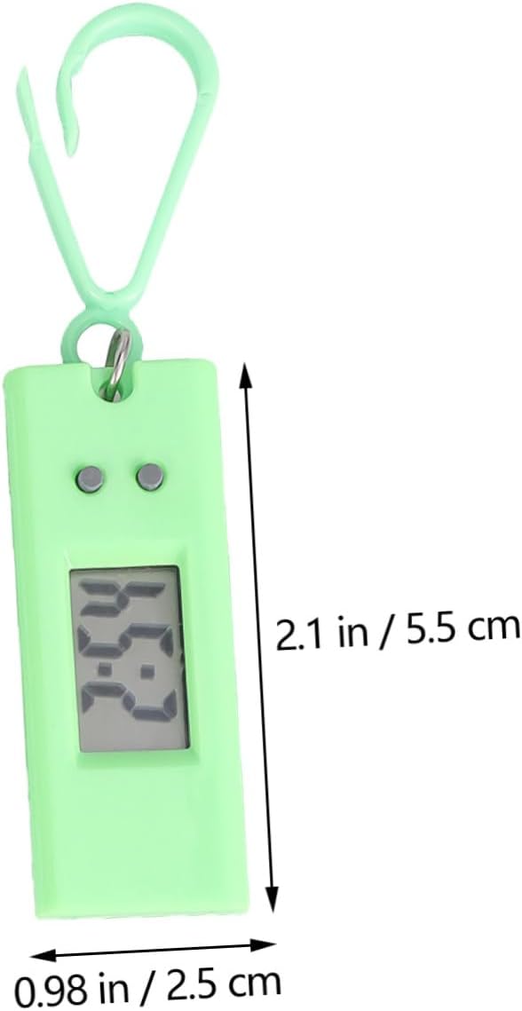 Abaodam 18pcs Student Digital Keychain Watches Random Color Hanging Design for Easy Reading During Exams Portable Lightweight Electronic Watch for School Use