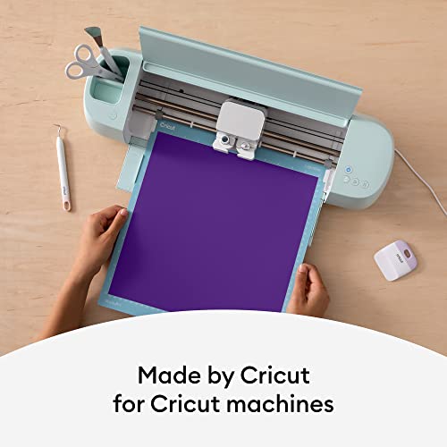 Image of Cricut Premium Permanent Vinyl Roll (12 in x 15 ft), Weather-Resistant, Dishwasher-Safe & Fade-Proof, Compatible with Cricut Cutting Machines, Create Signs, Labels, & Personalize DIY Projects, Purple
