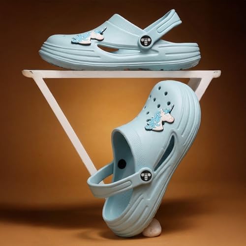 Image of toothless Kids Girls Clogs | Lightweight & Waterproof Slip-On Clogs with Backstrap | Anti-Skid Sole | Cute & Comfy Footwear for Indoor & Outdoor Play
