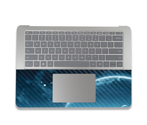 Image of MightySkins Carbon Fiber Skin Compatible with Microsoft Surface Laptop Studio 2 (2023) Full Wrap Kit - Outer Space | Protective, Durable Textured Carbon Fiber Finish | Easy to Apply | Made in The USA