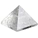 1.5inch Natural Pyramid Carved Chakra Healing Crystal Reiki Stone Top Quality Gemstone Radiation Deflection Home Decor Gift Decoration Crafts (Clear crystal)