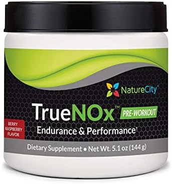 True-NOx Nitric Oxide Supplement Stimulant Free Pre-Workout Powder ft. Nitrosogine L-Arginine, Peak ATP, & Beetroot Juice Powder