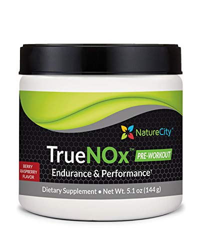 True-Nox Nitric Oxide Supplement Stimulant Free Pre-Workout Powder Ft. Nitrosogine L-Arginine, Peak Atp, & Beetroot Juice Powder #TOP5