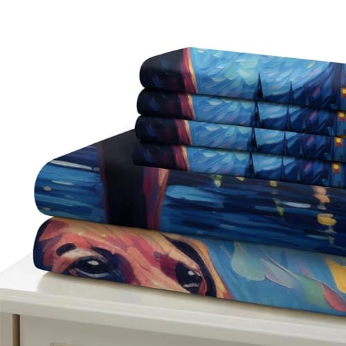 Housse de couette labrador imprimée 3D en microfibre respirante 140x200cm - 6