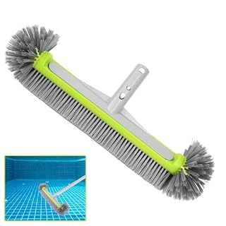ACOMTUO, brosse de piscine hémisphérique 45 cm, manche aluminium