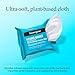 Neutrogena Hydro Boost Ultra-Soft Micellar Cleansing Wipes with Hyaluronic Acid, Hydrating Makeup Remover Wipes Remove Dirt & Waterproof Makeup, Hypoallergenic, Plant-Based Cloth, 2 x 25 ct