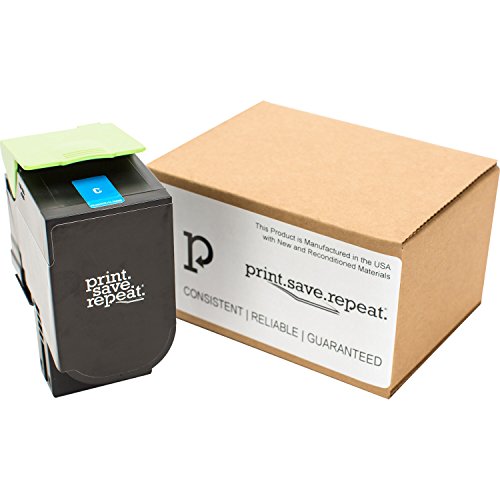 Best Cyber Monday 🔥 Print.Save.Repeat. Lexmark 801HC Cyan High Yield Remanufactured Toner Cartridge for CX410, CX510 Laser Printer [3,000 Pages]