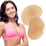 Nimiah Silicone Bra Inserts Breast Pads Waterproof Push-up Padding for Women | Removable Sticky Bra Cups for Swimsuits Dresses Bikini Top 1 Pair