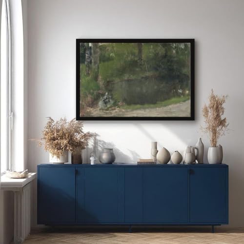 Impression sur toile The Pond in The Forest Degas : Idée cadeau décoration - 4