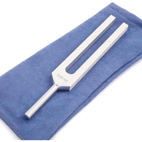 528 hz Tuning Fork for Healing - Precision-Machined Aluminum Alloy - Made in USA - Chakra Healing, Sound Therapy, Reiki, Yoga, Energy Balancing Tools - Tuning Fork Medical Grade. Cover