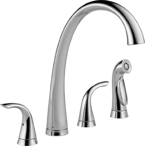 One-Day Sale: Up to 40% Off Delta Faucet Pilar 2-Handle Widespread Kitchen Sink Faucet with Side Sprayer in Matching Finish, Chrome 2480-DST π Flash Sale Delta Faucet Pilar 2-Handle Widespread Kitchen Sink Faucet with Side Sprayer in Matching Finish, Chrome 2480-DST