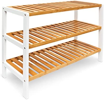 Banc à chaussures, commode rangement, Banquette 2 tiroirs, Meuble entrée, couloir, HLP 45 x 80 x 36 cm, blanc, Relaxdays | Leroy Merlin