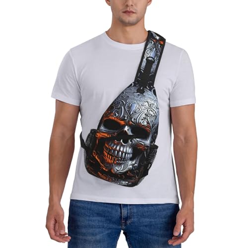 Mochila tipo bandolera unisex negra para viaje y senderismo miniatura 2